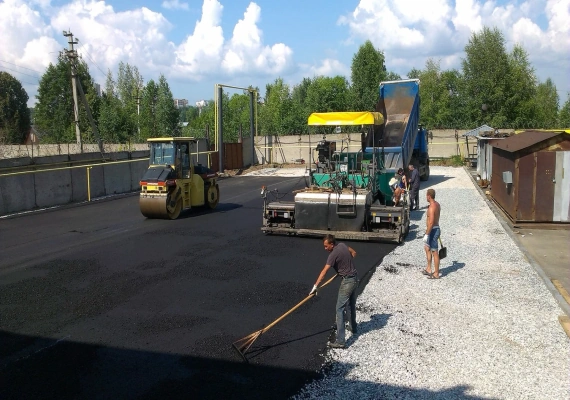 Устройство автодорог в Мешково и Ленинском районе